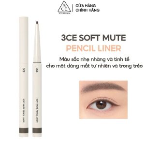 Chì Kẻ Viền Mắt Mềm Mại 3CE Soft Mute Liner 0.1g (Ash Gray)
