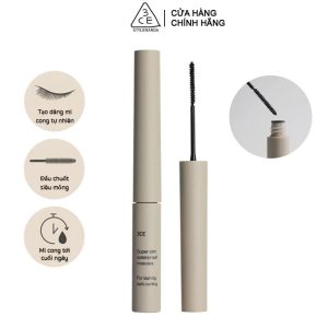 Mascara 3CE Siêu Mỏng Không Lem Trôi Super Slim Wpf Mascara #Black 3g