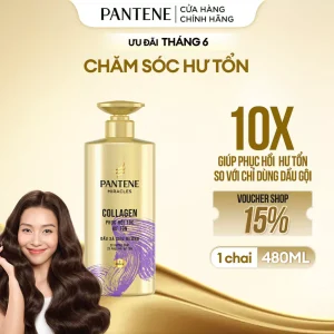 Dầu Xả PANTENE Siêu Dưỡng Phục Hồi Hư Tổn - Chai 480ML
