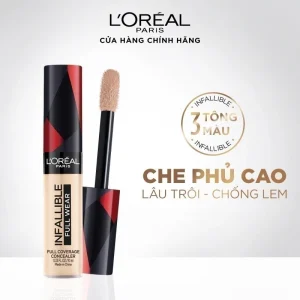 Kem Che Khuyết Điểm L'Oreal Paris Infallible Full Wear Full Coverage Concealer 307 Cashemere Màu Trung Bình 10ml