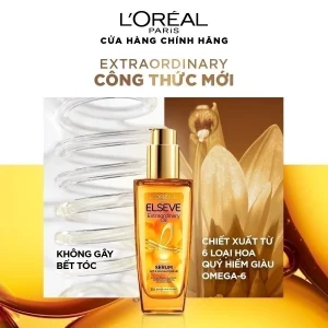 Dầu dưỡng tóc chiết xuất tinh dầu hoa tự nhiên L'Oreal Paris Elseve Extraordinary Oil Ultra Nourishing 100ml