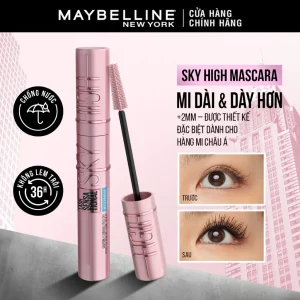 Mascara Maybelline Tơi Dài Mi, Cho Mi Cong Dài Tự Nhiên New York Lash Sensational Sky High Mascara 6ml