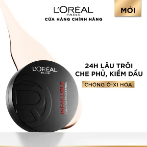 Phấn nước dạng kem nền 24H mịn mướt lâu trôi, che phủ, kiềm dầu L’oreal Paris Infallible Fresh Wear 11G